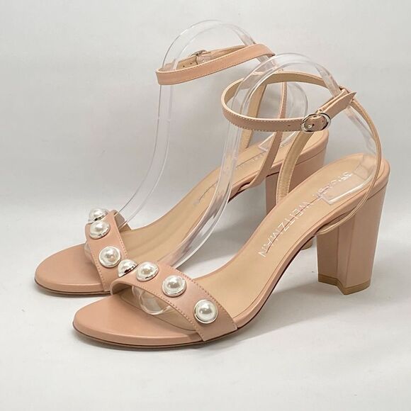 Stuart Weitzman Embellished Ankle Strap Sandals size 10 - Picture 3 of 10